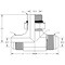 World Wide Fittings Male JIC to Male JIC to Male O-Ring Boss Adjustable Branch Tee F5715X24X24X24 - alternate 2